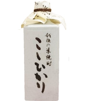 米焼酎こしひかり２５度美濃焼角壺