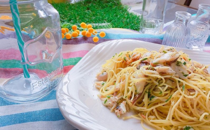 かますと青じそのパスタ