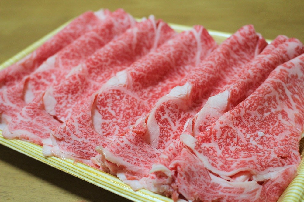 1回目 飛騨牛ローススライス ※町職員撮影
