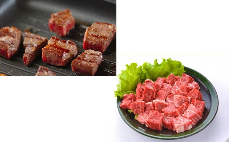 サイコロステーキ1kg(500g×2パック)