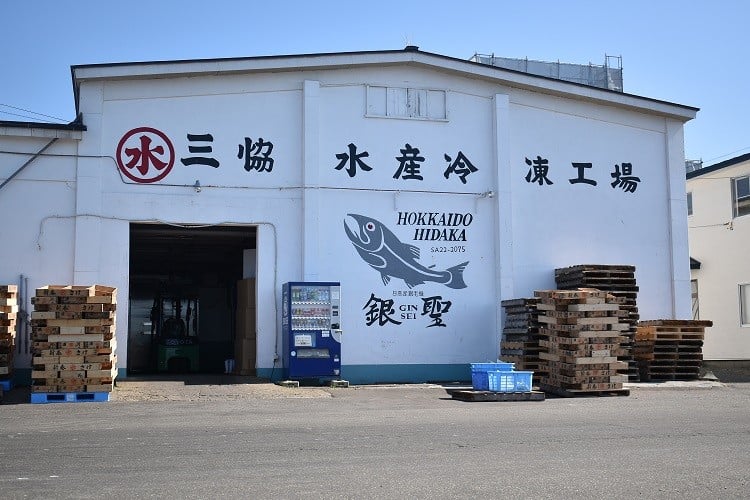 浦河港に隣接する「冷凍工場」で鮮度が保たれたまま加工されます！