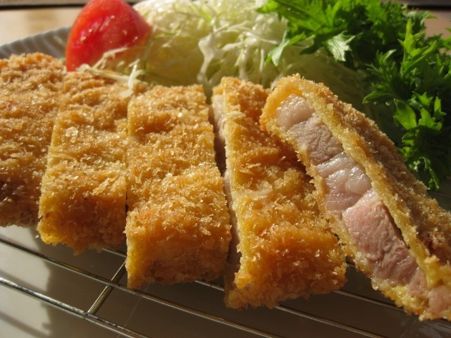 豚ロース塩麹漬をとんかつにしました!