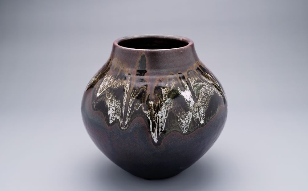 黒薩摩 花瓶(長太郎焼/160-1250)