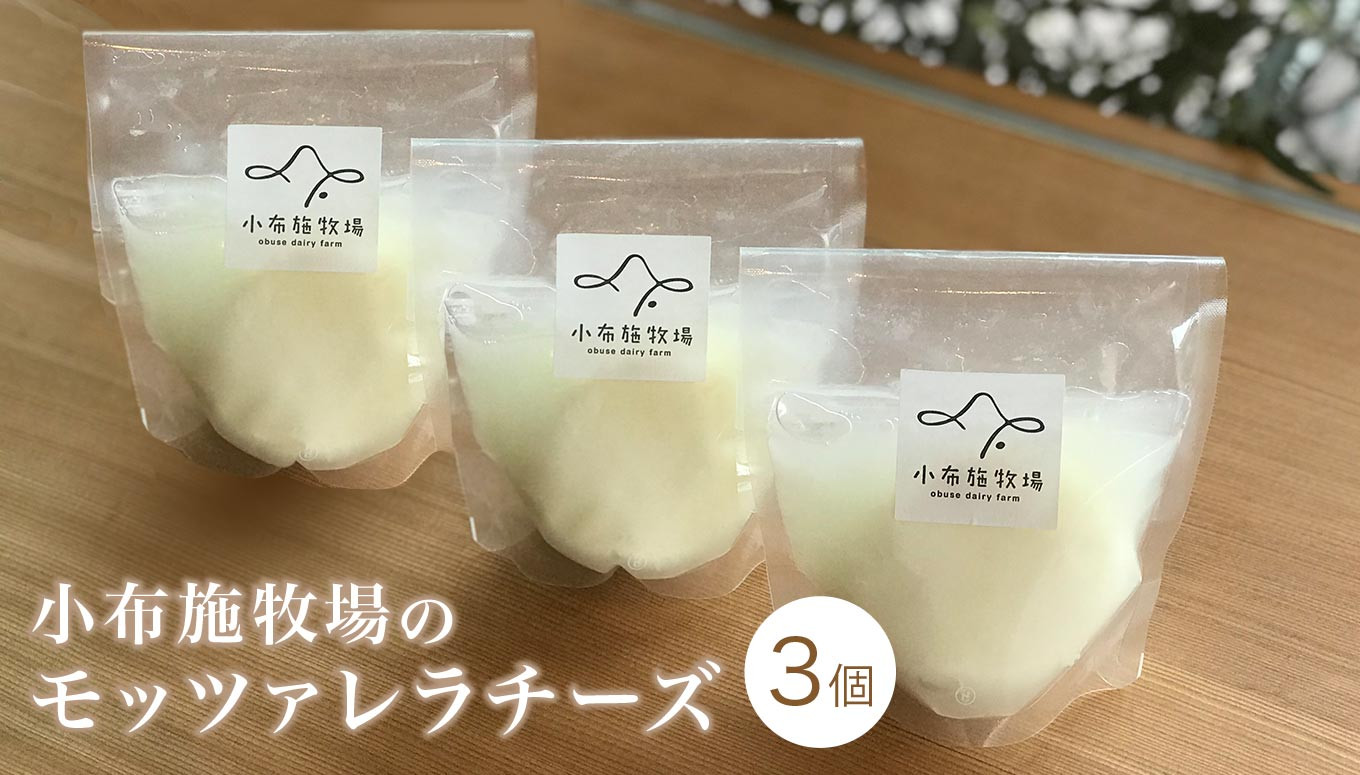 小布施牧場の濃厚ミルクで作るモッツァレラチーズ