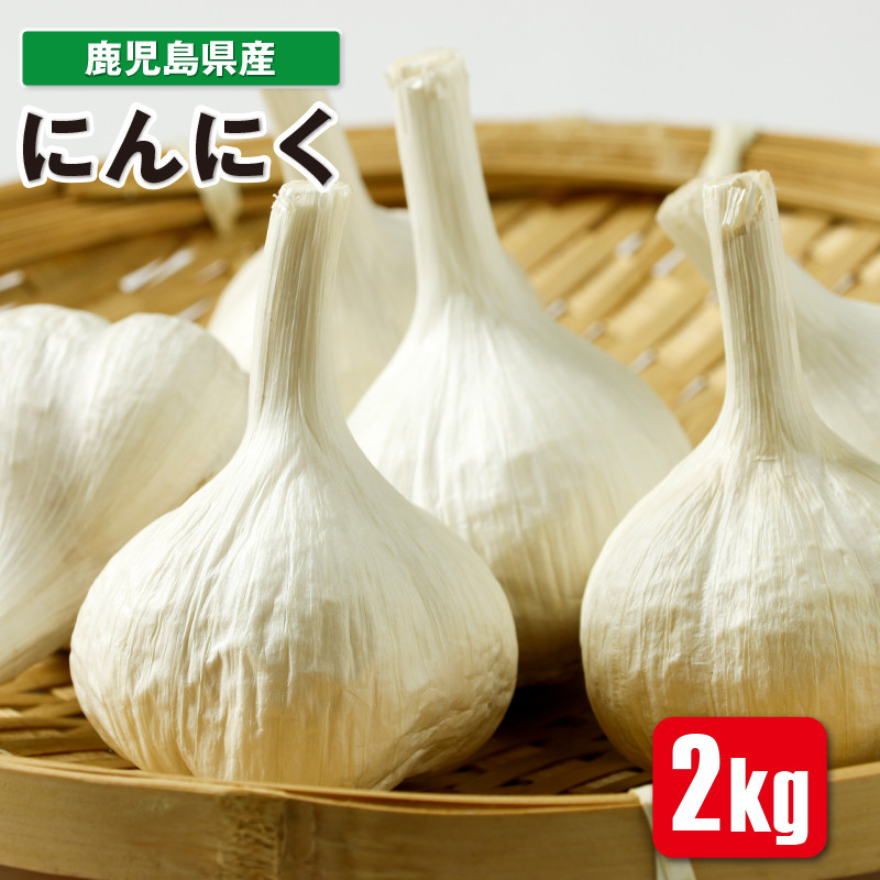 A1-22183/希少な鹿児島産にんにく 2kg(Sサイズ)