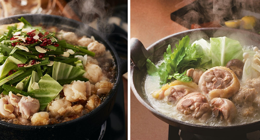 華味鳥 水炊きセット もつ鍋セット 各3 4人前 鍋スープ 鶏肉 福岡県嘉麻市 ふるさと納税 ふるさとチョイス