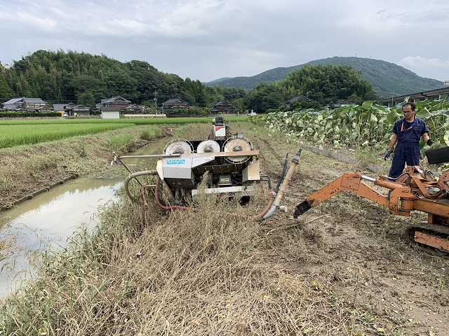 令和元年8月豪雨にて被災した使用できなくなった農機具