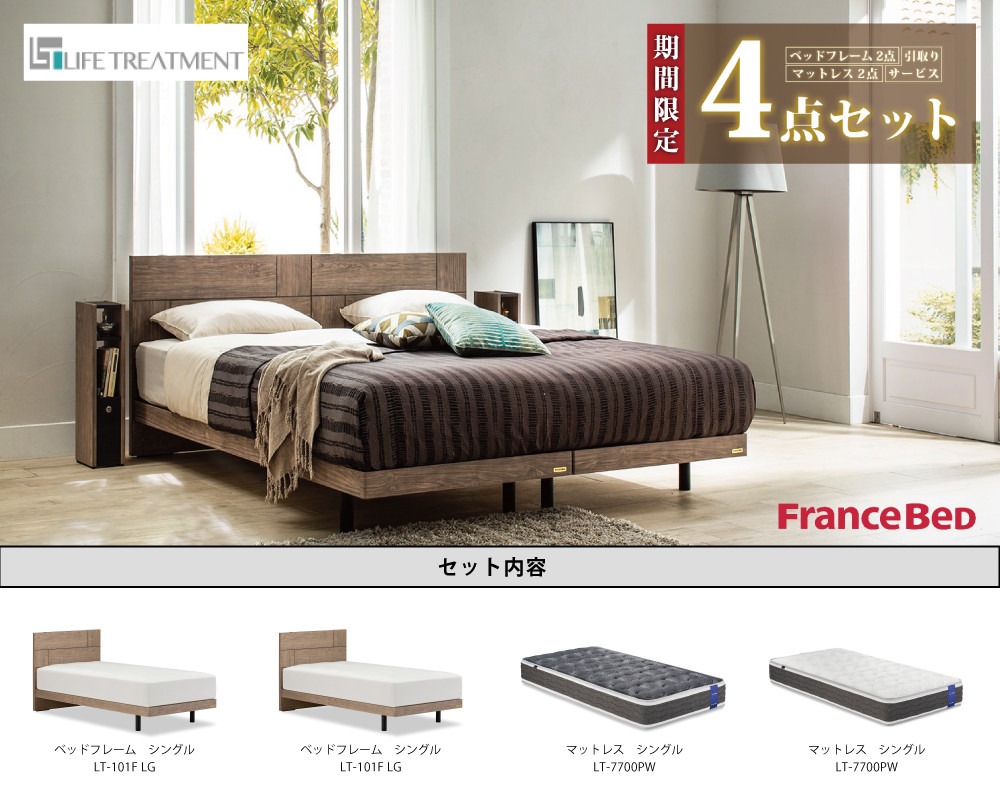 日本ベッドFRANCEBED フランスベッド フレーム＋マットレス セット