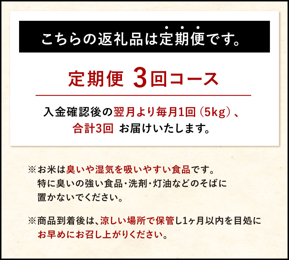 令和2年産米 上級米 熊本こしひかり 5kg 3回 計15kg 定期便 熊本県八代市 ふるさと納税 ふるさとチョイス