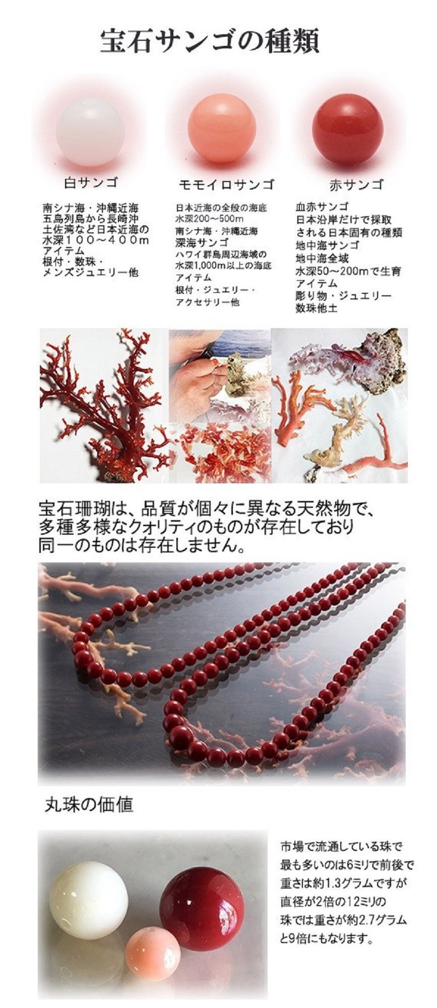 特級宝石珊瑚】Sランクの赤珊瑚丸玉 ペンダント K18チェーン - 高知県 