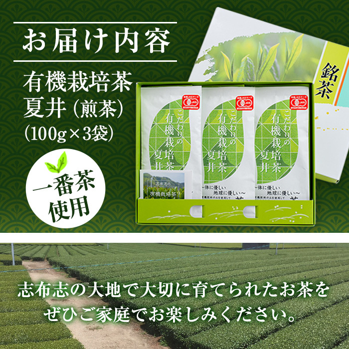 ふるさと納税 鹿児島県 志布志市 a3−０９１ こだわりの有機栽培茶