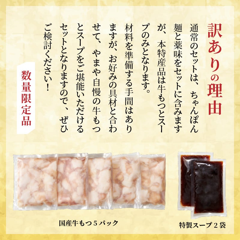 現品 ふるさと納税 大牟田市 トメ子精肉店 国産牛もつ鍋セット 醤油味 10人前 supplystudies.com