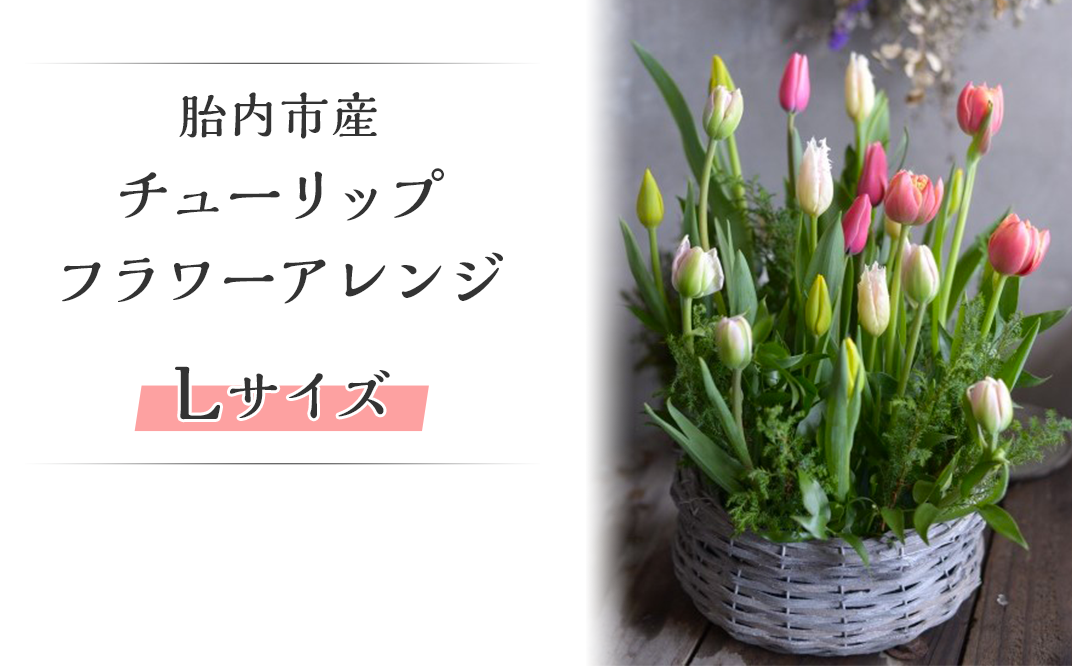 47 03 Lサイズ 胎内市産チューリップのフラワーアレンジ 新潟県胎内市 ふるさと納税 ふるさとチョイス