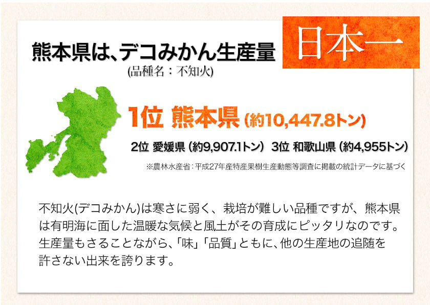 デコみかん (デコポン と同品種 不知火 ) ご家庭用 熊本県産 ( 荒尾市産含む ) 訳あり 約5kg前後(12-24玉前後) 《2023年2 月末-4月末頃より順次出荷》 柑橘 みかん フルーツ 不知火 先行予約 訳あり 訳アリ でこみかん 果物 生産量全国一位！ - 熊本県荒尾市｜ふるさと  ...