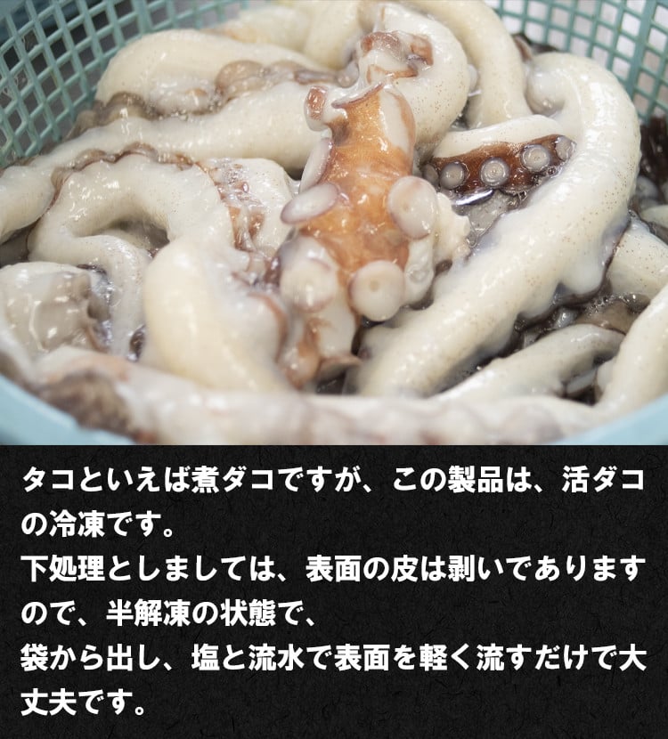 北海道産】刺身用冷凍ミズダコ 1kg（500g×2）タコ たこ 北海道 刺身 活だこ お酒 ビール おつまみ - 北海道鹿部町｜ふるさとチョイス -  ふるさと納税サイト