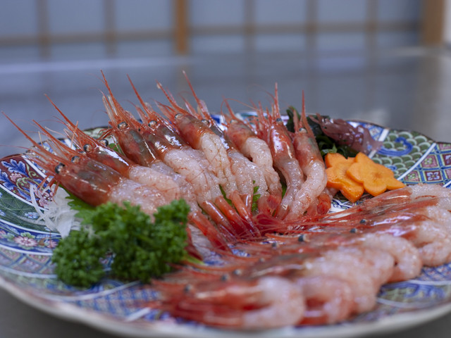 前浜産・朝獲れ・新鮮・急速冷凍です!お刺身にはやっぱり甘エビ!