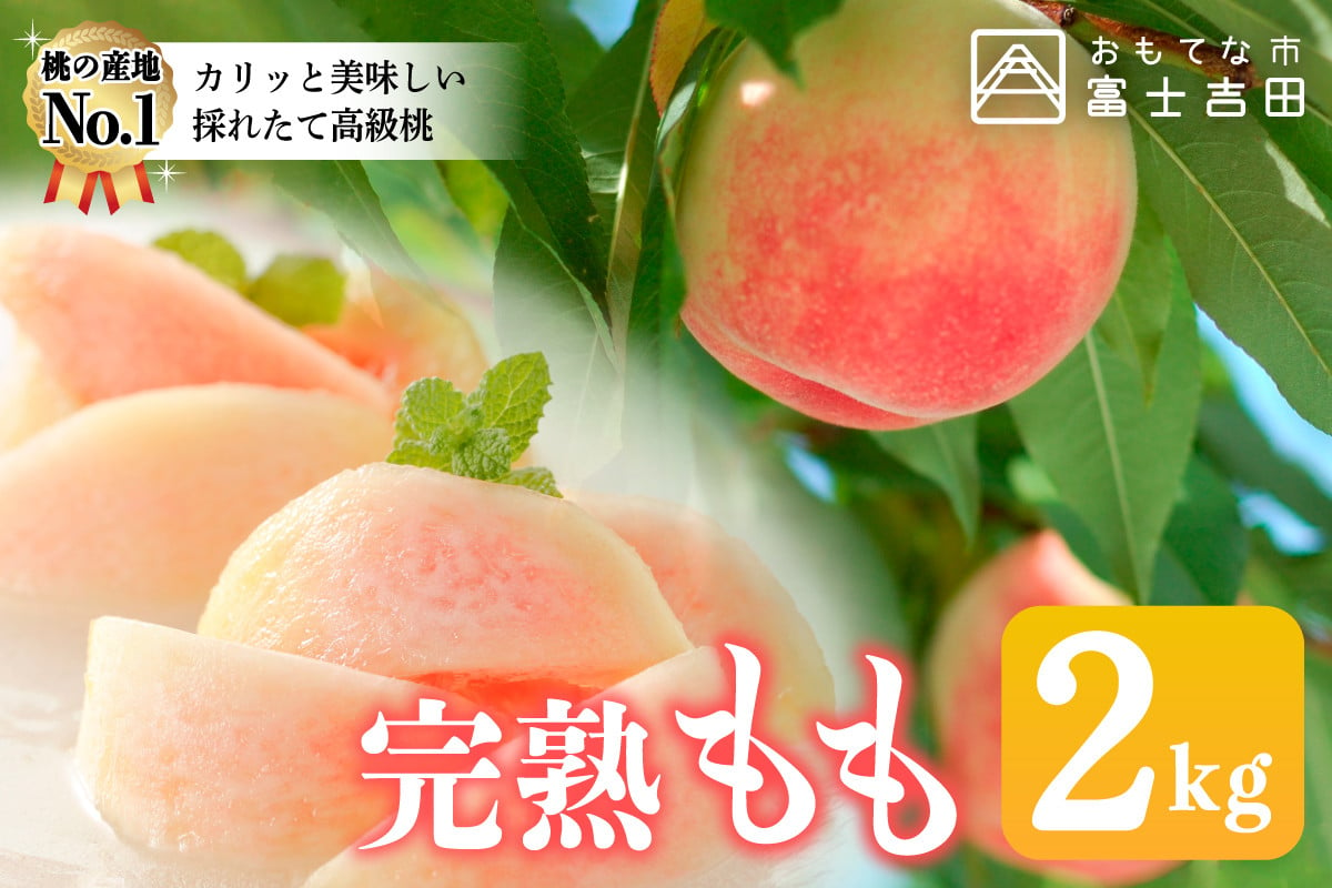 数量限定 産地直送 山梨県産 朝採れ完熟桃 2kg超え 4 8玉 山梨県富士吉田市 ふるさと納税 ふるさとチョイス