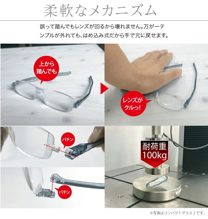 NANNINI 老眼鏡 コンパクトグラス テンプル備品