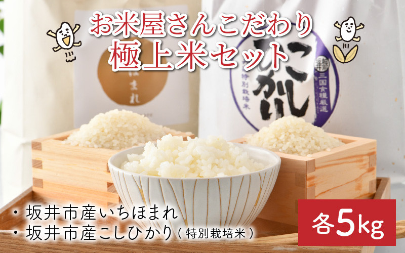 令和5年産新米】お米屋さんこだわり極上米セット 計10kg いちほまれ