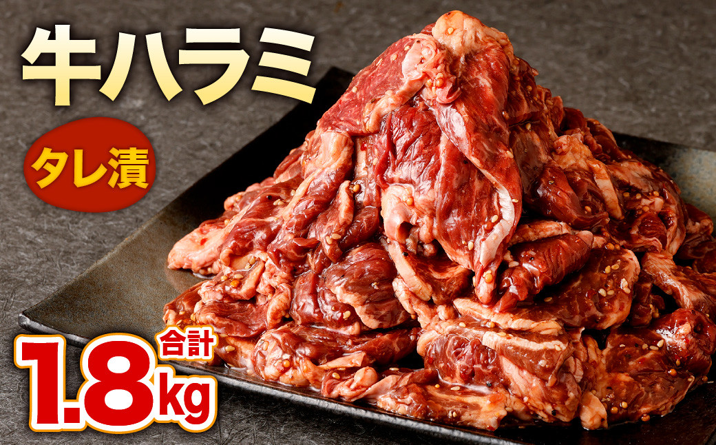 タレ漬 牛ハラミ 計1.8kg 300g×6パック(ハラミ1.5kg、タレ300g) - 福岡