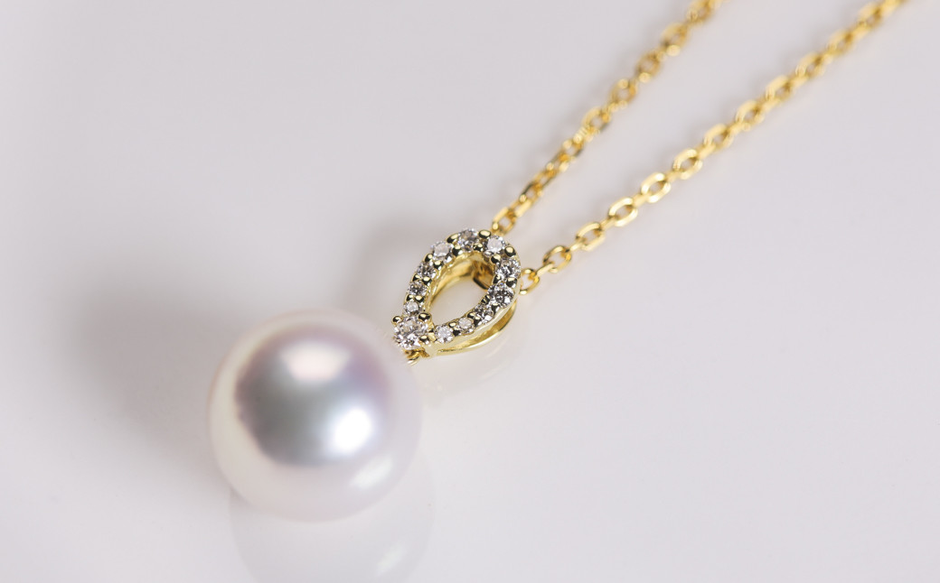通信販売 ピンクの真珠のネックレスは9.0-10 mmの丸い大きな真珠です