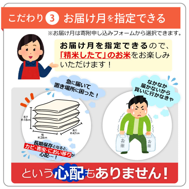 日本最大級 15kg ふるさと納税 令和３年度産 5kg×3袋 翌月