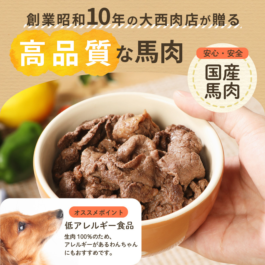 ペット用 わんちゃんごはん ペットフード 国産 馬肉使用 山梨県富士吉田市 ふるさと納税 ふるさとチョイス