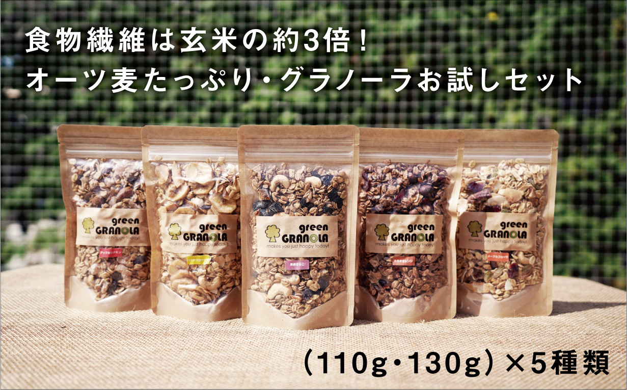 green GRANOLA】グラノーラお試しセット - 愛知県大府市｜ふるさと