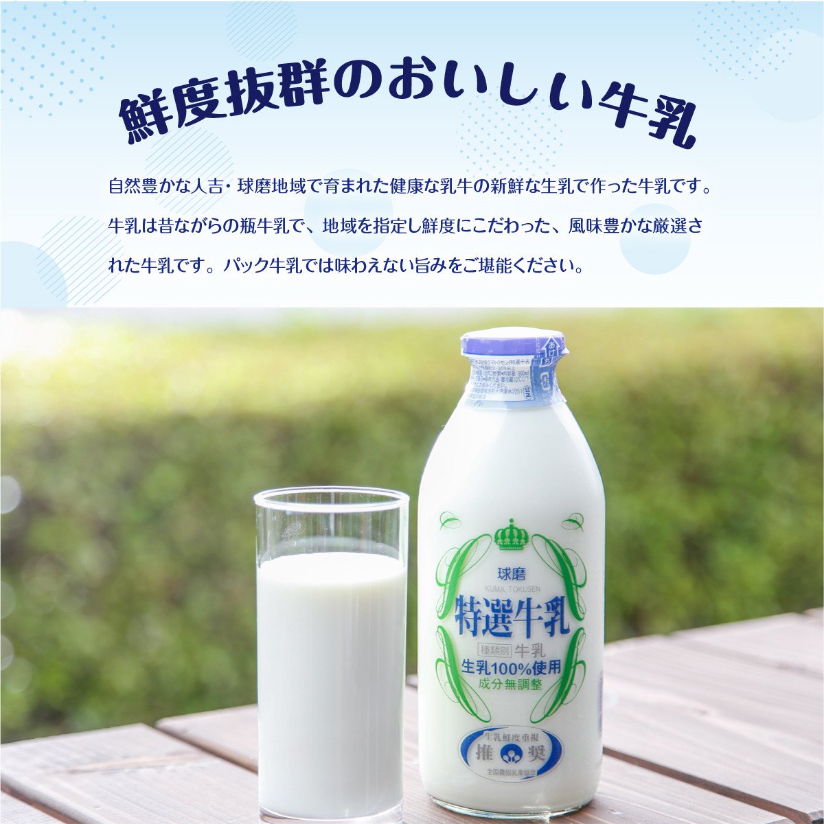球磨酪農特選瓶牛乳(900ml×2本) 熊本県湯前町｜ふるさとチョイス ふるさと納税サイト