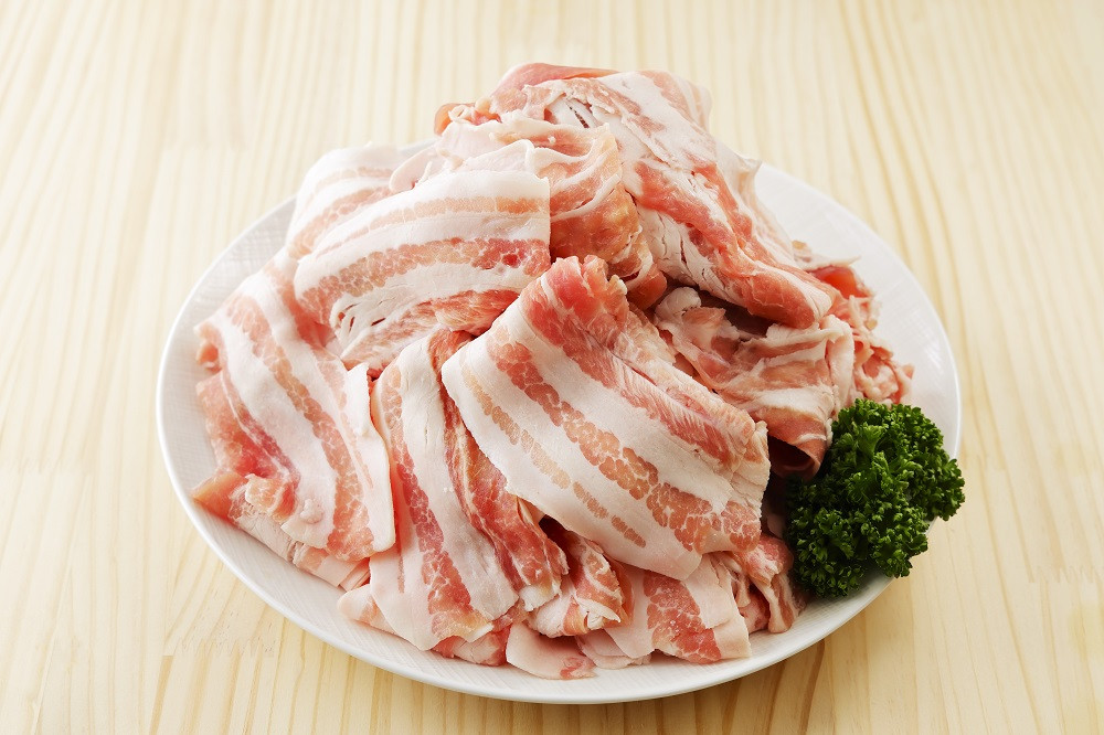 ケンボロー・ホエー豚 しゃぶしゃぶバラ肉1.2kgセット＜CT-019＞【1396955】