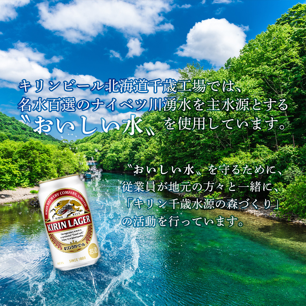 定期便3ヶ月連続 キリンラガービール 北海道千歳工場産 350ml 24本 北海道千歳市 ふるさと納税 ふるさとチョイス