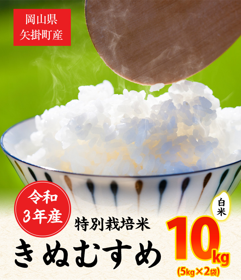 岡山米 お米 10kg ヒノヒカリブレンド 5kg 2袋 令和3年産 送料無料 限定価格セール