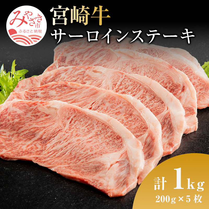 宮崎市 ふるさと納税 宮崎牛サーロインステーキ 約1kg - fimolux.com