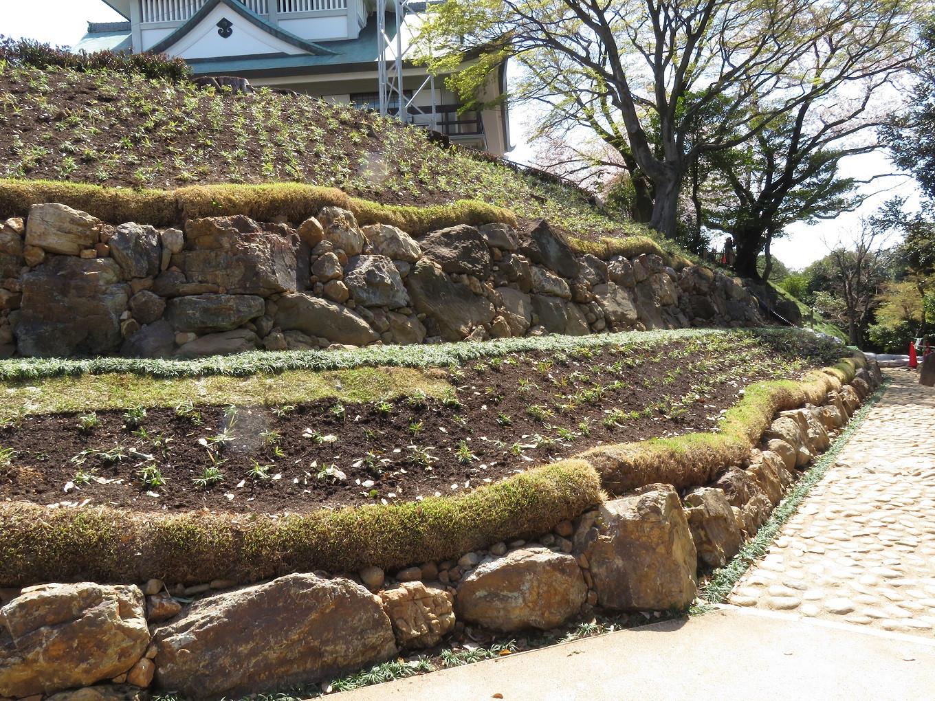 小牧山城の石垣