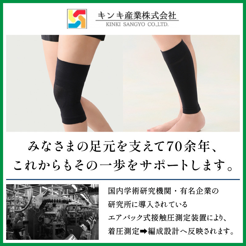 特許技術ハニカム構造】健脚ひざサポーター1枚入り×2個(両足分)(LL・3L