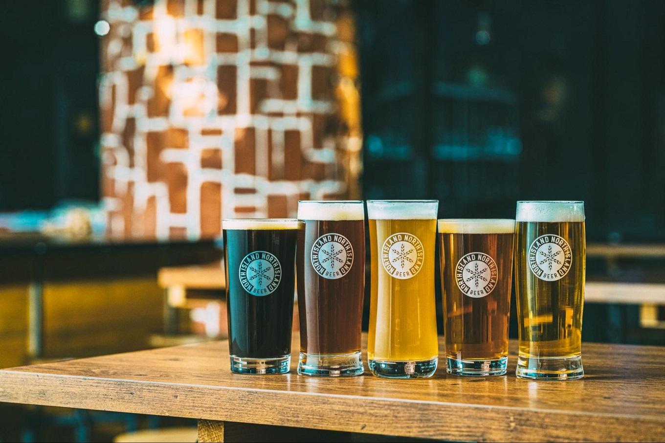 SOCブルーイングの５種のレギュラービール