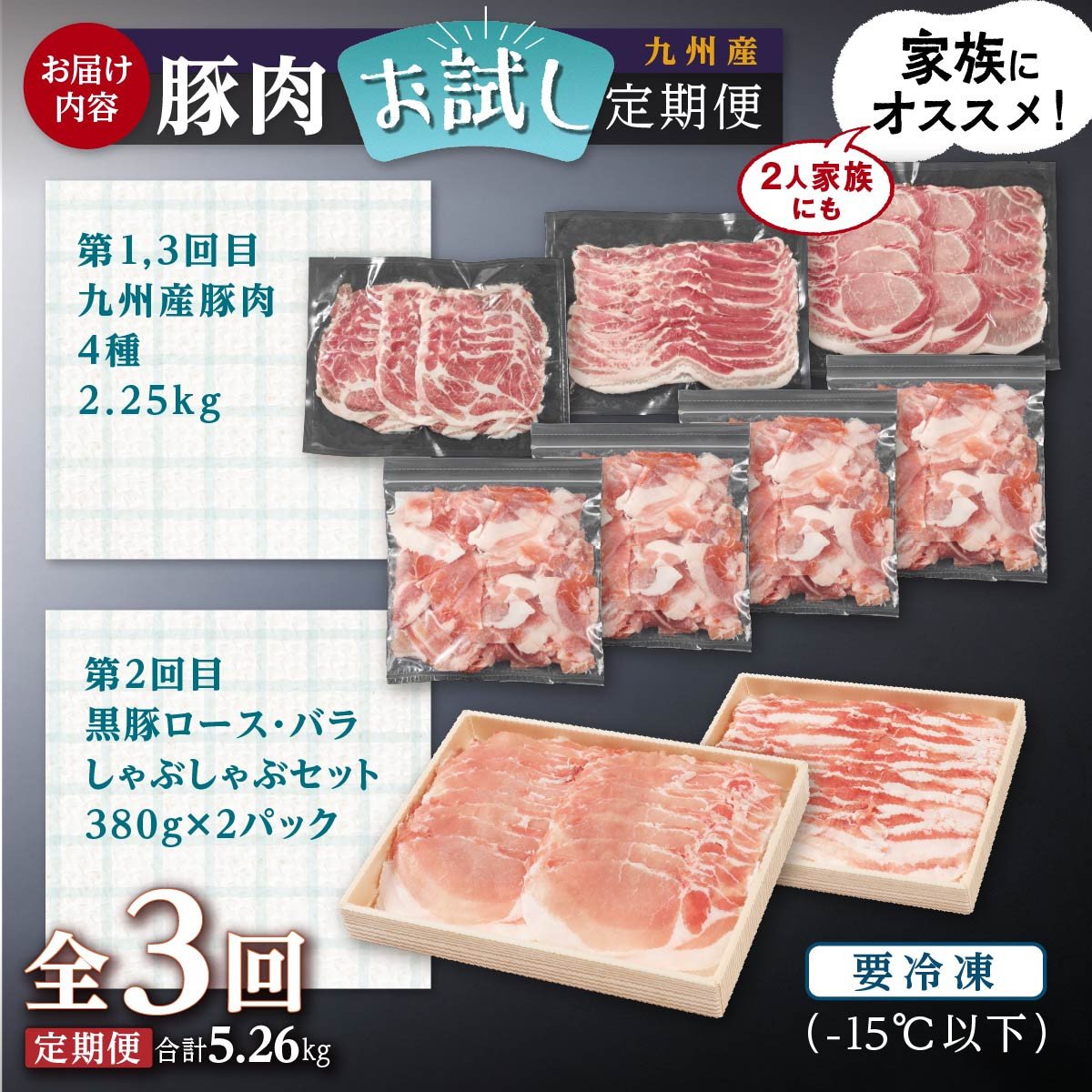 九州産豚肉お試し定期便5.26kg（計3回） - 鹿児島県大崎町｜ふるさとチョイス - ふるさと納税サイト