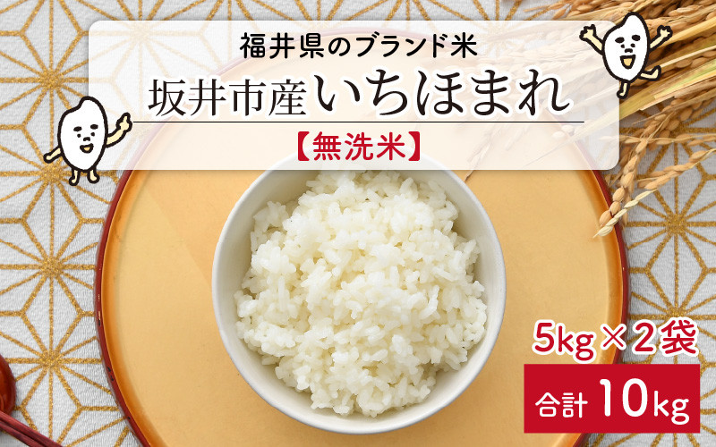 令和4年産】 福井県のブランド米 いちほまれ 無洗米 10kg (5kg × 2袋）[B-6123] - 福井県坂井市｜ふるさとチョイス -  ふるさと納税サイト