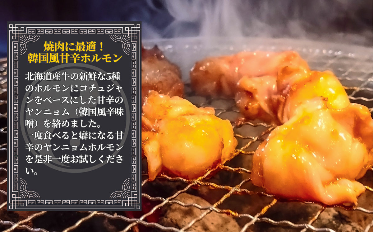 北海道産牛 味付ミックスホルモン 旨辛 韓国風 ヤンニョム 辛味噌味 1kg【A014-10】 - 北海道池田町｜ふるさとチョイス -  ふるさと納税サイト