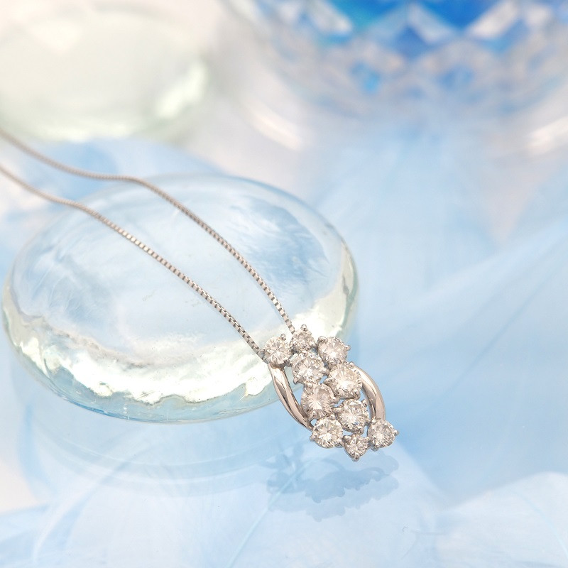 2ct プラチナ ダイヤモンド ペンダントネックレス　　　　HH-018998