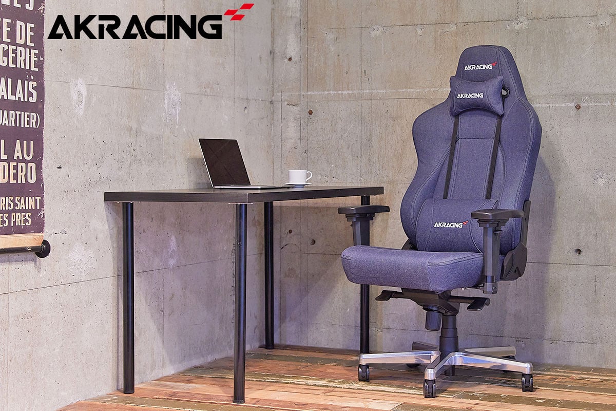 AKRacing Premium Denim（ヘッドレスト・ランバーサポート付き