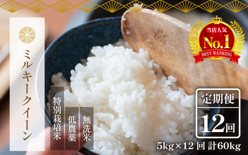 先行予約】【令和6年産新米】《定期便》5kg×12回 60kg 特別栽培米