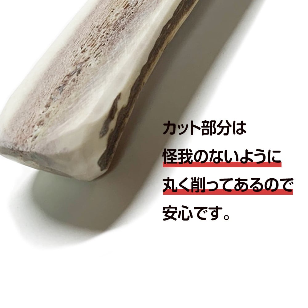 鹿の角 エゾシカ 犬のおもちゃ 『鹿角さん』 大型犬用　半割り　１本