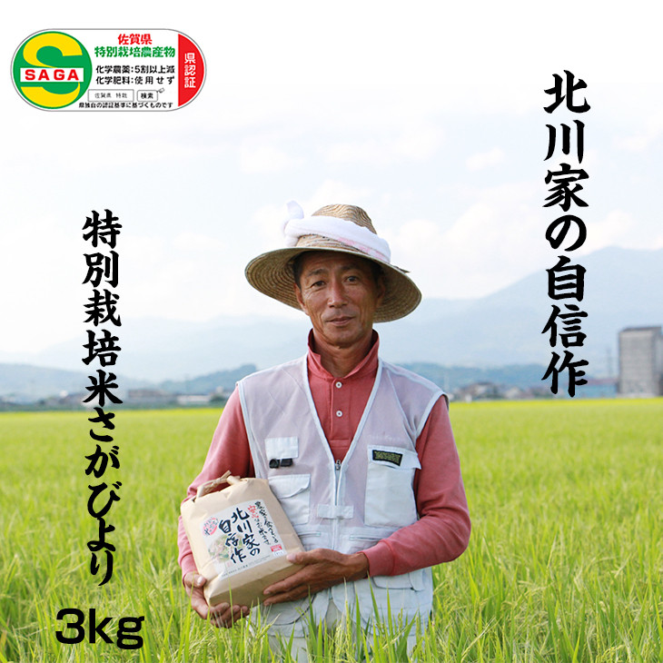 特別栽培米「さがびより」北川農産（3kg） 令和5年度産 - 佐賀県小城市 ...