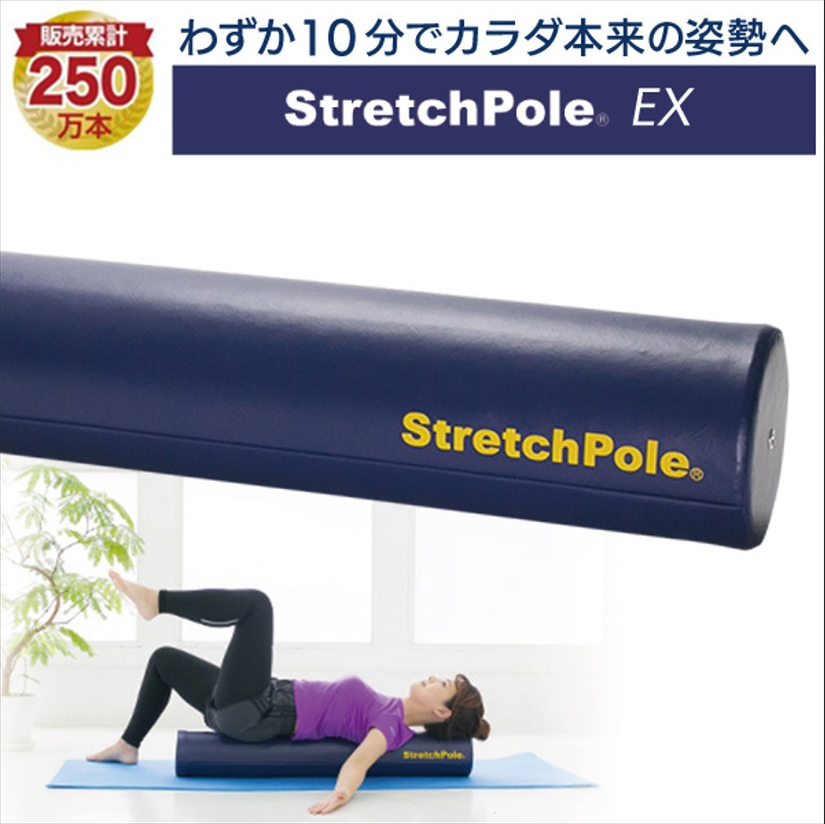 LPN ストレッチポールEX(ネイビー) Stretch Pole EX - トレーニング用品