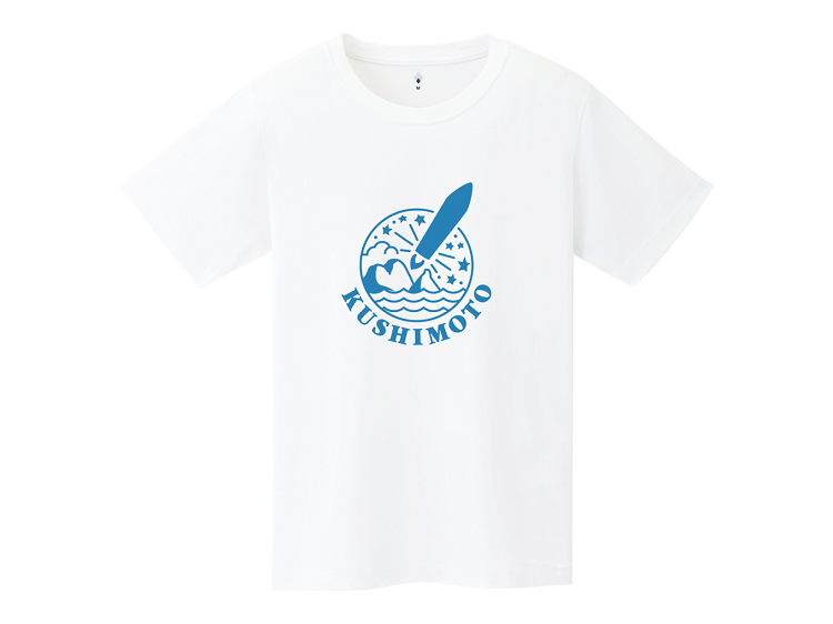 串本ロケットTシャツ／ホワイト【Tシャツサイズが選べます