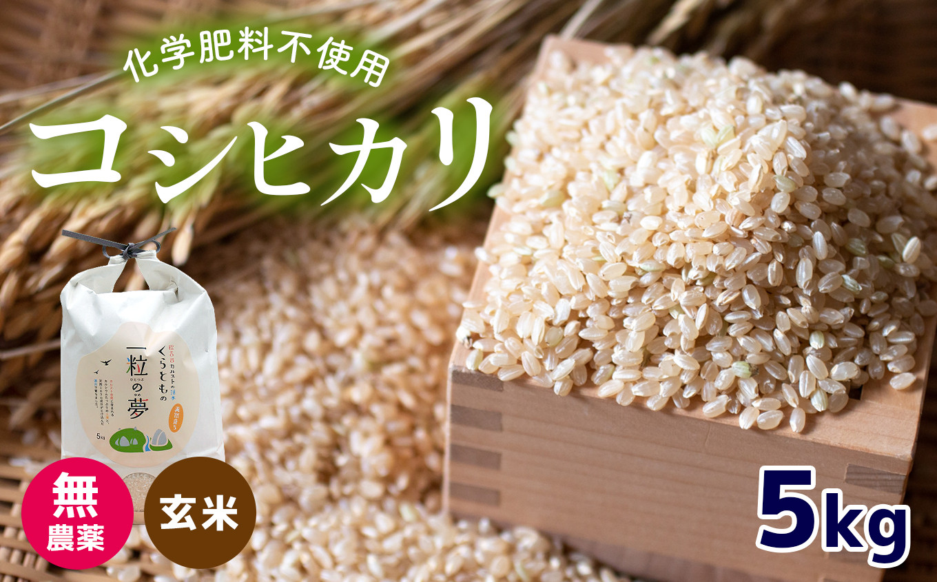 カモ農法コシヒカリ 玄米 （無農薬・有機肥料）5kg - 通販