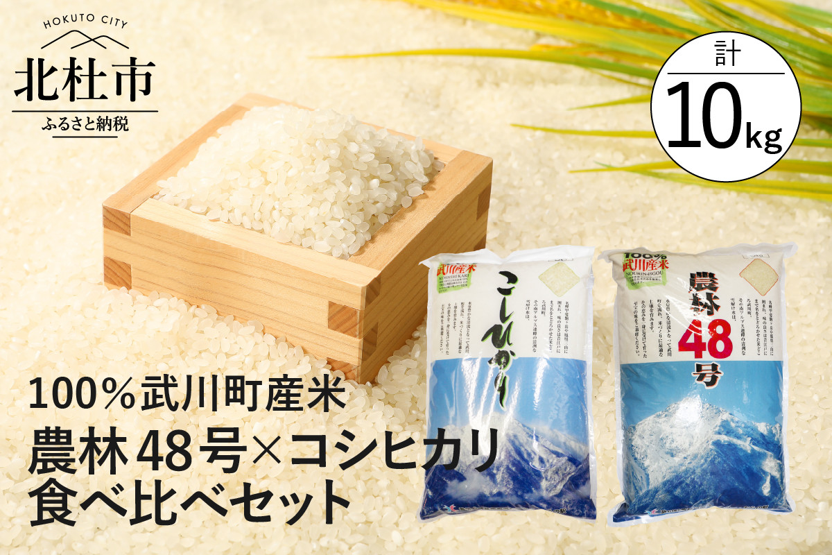 5分つき　米　よんぱち　箱別5kg　武川産米　農林48号　米