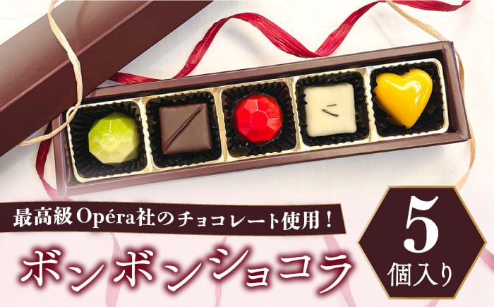 2024年冬先行予約！ ボンボンショコラ 5個入り / チョコ チョコレート お菓子 バレンタイン / 南島原市 / 本田屋かすてら本舗  [SAW031] - 長崎県南島原市｜ふるさとチョイス - ふるさと納税サイト