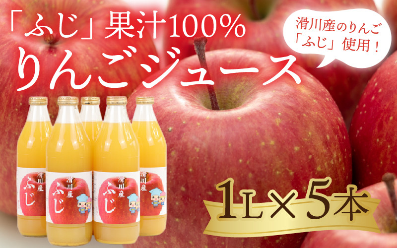 １００％りんごジュース 1L×5本
